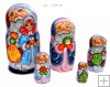 Santa Claus 5 pc matryoshka Santa Claus 5 pc matryoshka