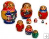 With a cat micro 10 pc babushka dolls