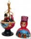 Babushka Doll "Garmoshka and bear" for Christmas Tree Decoration