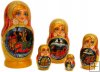 Winter troika 5 pc nesting dolls