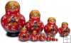 Berries on Red 10 pce matryoshka