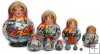 Winter troika 10 pc babushka dolls