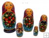 Strawberries nesting dolls 5 pc