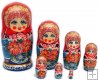 Floral bouquet 7 pc nesting dolls