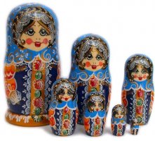 Bunch of Flowers matryoshka 7 pc