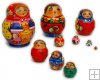 With samovar micro 10 pc babushka dolls