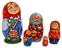Charming family 5 pc matryoshka