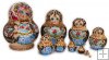 Woodburn Blue nesting dolls 10 pc