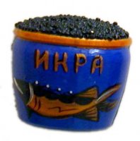 Caviar fridge magnet