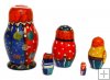 Clown nesting dolls 5 pc