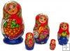 Green apples 5 pc nesting dolls