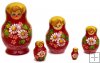 Daisy flowers 5 pc babooshka
