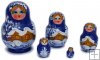 "Winter" countryside 5 pc matryoshka