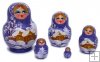 "Winter" countryside matryoshka 5 pc