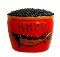 Caviar fridge magnet