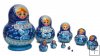 Blue matryoshka 10 pc