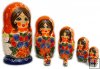 Flowers 7 pc nesting dolls
