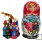 Babushka Doll "Winter fun" for Christmas Tree Decoration Babushka Doll "Winter fun" for Christmas Tree Decoration