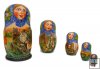 "In the forrest" nesting dolls 5 pc