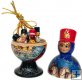 Babushka Doll "Russian Troika" for Christmas Tree Decoration