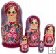 Purple and Pink 5 pc matryoshka