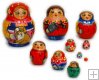 With a cat micro 10 pc babushka dolls