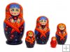 Red head scarf 5 pc matryoshka