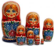 Bunch of Flowers matryoshka 7 pc