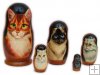 Ginger Cat 5 pc matryoshka